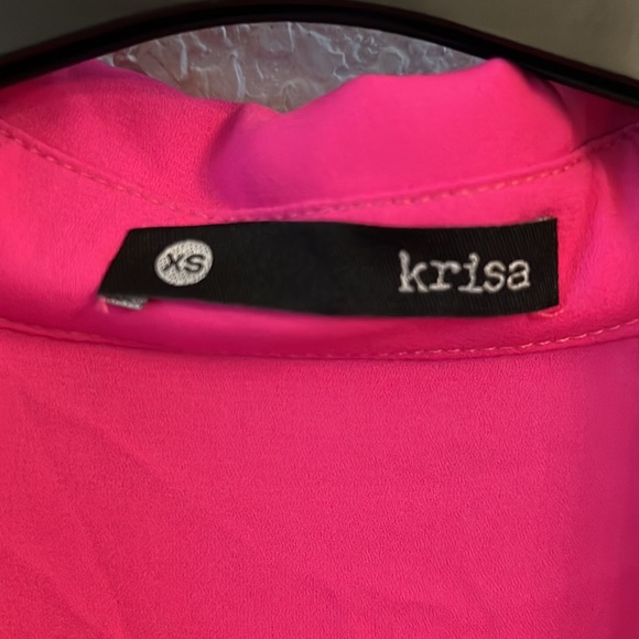 Krisa Drape Button Front Mini in Rosa - Picture 7 of 11